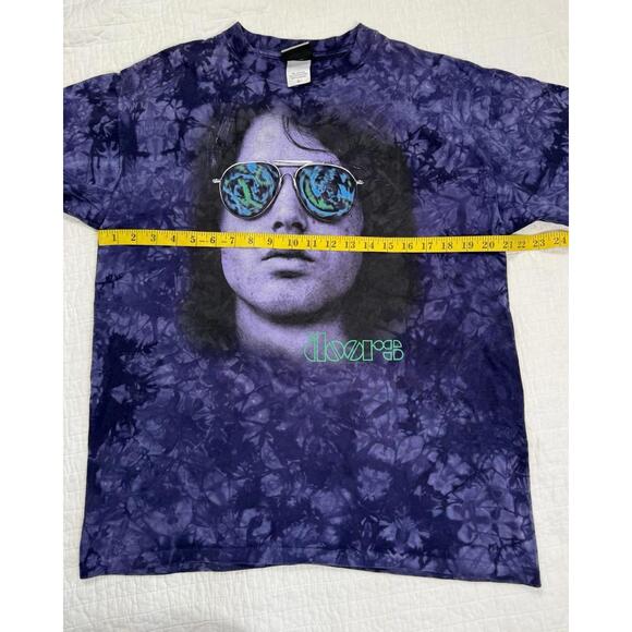 VTG Liquid Blue The Doors Graphic Unisex Purple Tee Jim Morrison Size Large - Picture 5 of 7